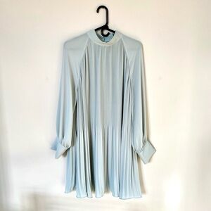 H&M Pleated Mint Green Dress Size Large